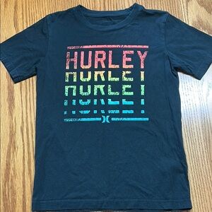 Hurley Black Short Sleeve Tee Modern Design